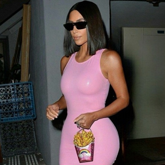 French Fry Crossbody Bag, Gold chain, NWT - Picture 2 of 7